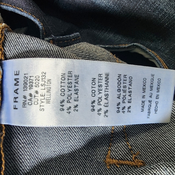 Frame Le Skinny De Jeanne Dark Wash Blue Jeans - 31 - Picture 7 of 8